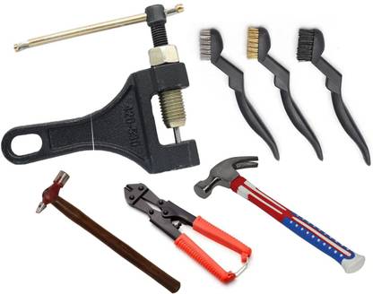 Digital Craft Combo of 5 Items Bicycle Chain Pin Remover Bike Link Breaker Splitter MTB Cycle Repair Tool Bicycle Chain Puller Link Extractor Cycling Repair Single Sided Speciality