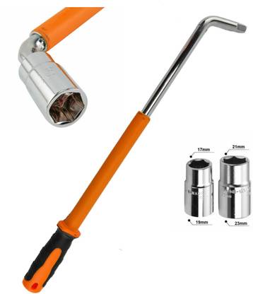 SIGMASTONE Car Wheel Nut Spanner Car Wheel Nut Remover Single Sided Lug Wrench
