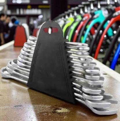 Kunj Wrench set 269 Spanner Wrench Ratchet Ring Box Set Kit Set Spanner Wrench Pack Of 12_206 Single Sided Combination Wrench