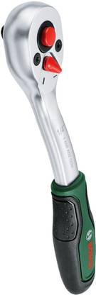 BOSCH 1/4" Drive Ratchet High Torque 93Nm, Compact Ergonomic Design & Fine 72-Tooth Gear Single Sided Rachet Wrench