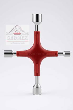 Snomex 4-Way Universal Cross Wrench for Garage, Car, and Workshop Use_S02 Multi-Size Cross Wheel Wrench_Smx-01 Single Sided Lug Wrench