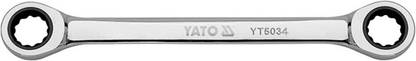 YATO YT-5034 Double Sided 72 Teeth Chromed Finish Ratchet 16x18 mm Double Sided Box End Wrench