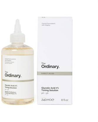 THE ORDINARY Glycolic Acid,7% Toning Solution, Pack of 240ml liquid Wrinkle Eye & Face Eraser
