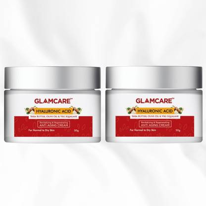 Glamcare Anti Aging Cream Pack Of 2 Wrinkle Eye & Face Eraser