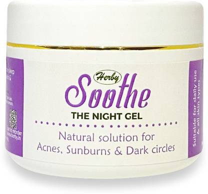 Herby Soothe Night Gel Undereye circles, Scars & Marks, Face Relaxant 50g Wrinkle Eye & Face Eraser
