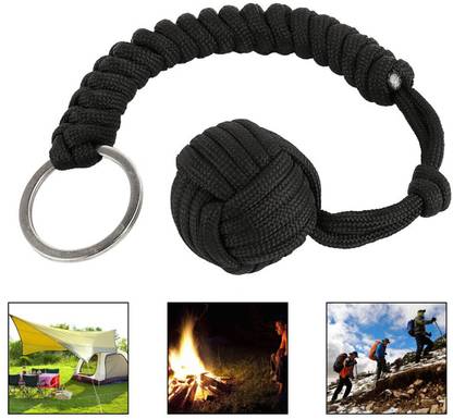 greyfab ™Self Defense Keychain With Steel Ball for Survival and Paracord Key Chain