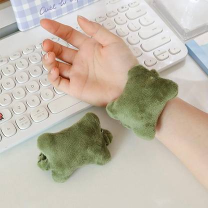 mil9us Wearable Mouse Wrist Rest, Keyboard Wrist Rest, Comfortable Mouse Wrist Support Plush and Cotton Mouse Pad Wrist Rest