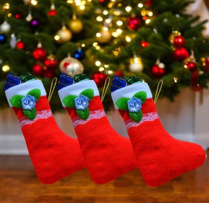 ME&YOU Plush Holiday Stocking – Cozy and Festive for Christmas and New Year-26 Christmas Stocking