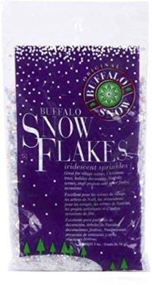Buffalo Batt & Felt Cb0512 Glittering Snow Flakes 2 Oz. Hanging Snow Flake Pack of 1