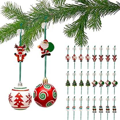 Tombaby Ornament Hooks Christmas Tree Decoration Hooks Adjustable Fastener Locking Miniature Christmas Tree Pack of 1