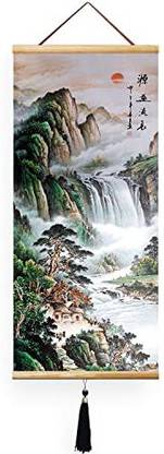 Eapey Chinese Wall Scroll Japanese Scroll Japanese Wall Art Chinese Art Scroll Asian Hanging Ornaments Pack of 1