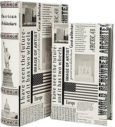 Yd Sz Yadoo Decorative Books Boxes For Decoration: Fake Book For Coffee Table Bookshelf Hanging Ornaments Pack of 1