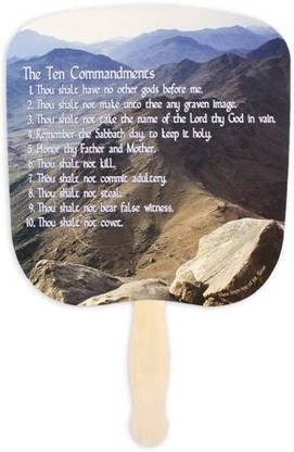 Swanson Christian Products Church Fans Hand Held Parlor Fans For Adults Hand Fans For Church Hanging Ornaments Pack of 1