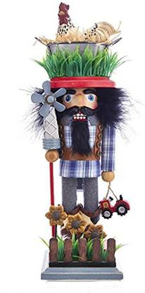 Kurt S. Adler 15" Hollywood Farmer Nutcracker Hanging Ornaments Pack of 1