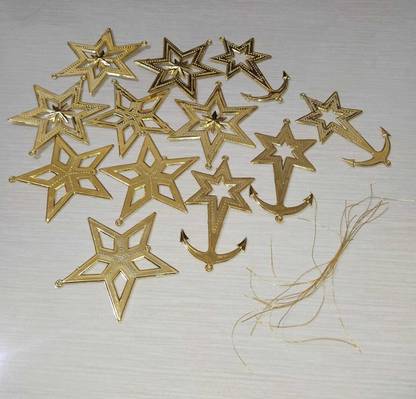 Irish Trading Gold Hanging Star Pack of 1