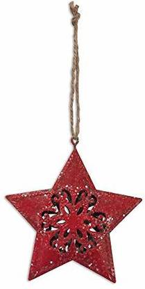 Sunset Vista Design Sunset Vista Christmas Red Ornament Hanging Star Pack of 1