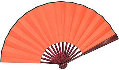 HONSHEN Folding Hand Fan Bamboo Blank Chinese Hand Fan Wedding Party Gift Hanging Ornaments Pack of 1
