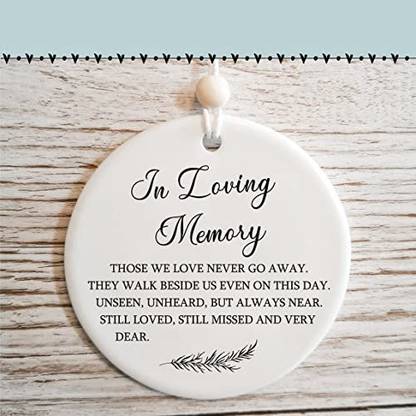 Kusry Sympathy Memorial Gifts For Loss Of Mother Father Husband In Loving Memory Hanging Ornaments Pack of 1