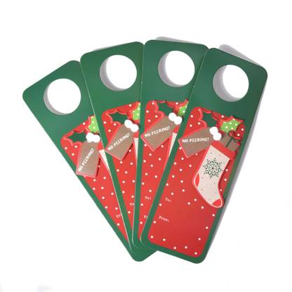 LITTLE BIRDIE WINE BOTTLE GIFT TAG XMAS GIFT 4PC Hanging Ornaments Pack of 1