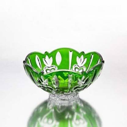Studio Silversmith Fine Crystal Accent Bowl Green Hanging Ornaments Pack of 1