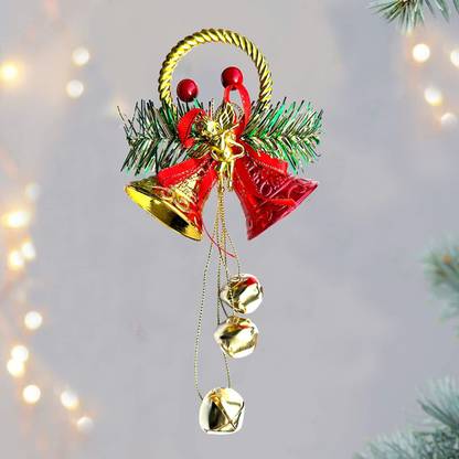 AMFIN Merry Christmas Bells / Christmas Bells / Bells for Decoration Ornamental Bells Pack of 1