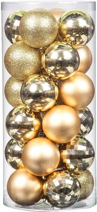 manoj jain Mini Shatterproof Christmas Balls Balls Pack of 20