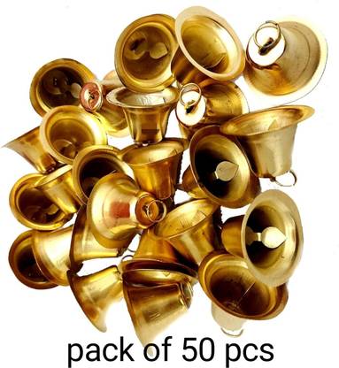 ASM CREATION METAL_50BELL Ornamental Bells Pack of 50