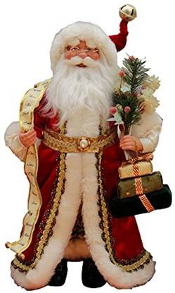 Windy Hill Collection 16" Inch Standing Naughty Or Nice Name List Santa Claus Christmas Figurine Tree Stand Pack of 1