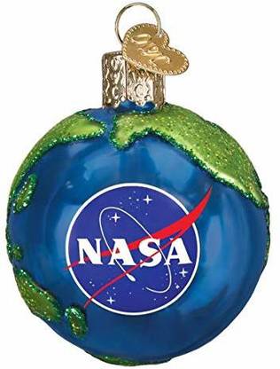 Old World Christmas Nasa Earth Glass Blown Ornaments For Miniature Christmas Tree Pack of 1