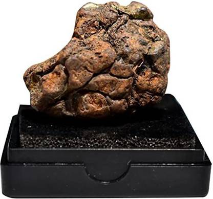 Baluue Meteorite Real Space Rock In Treasure Chest Box Display Case Science Ornament Hanging Ornaments Pack of 1