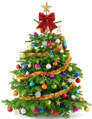 giftsrus Red Bow Tie Christmas Tree Decoration-Glitter Bow Ornament-Big Size Hanging Star Pack of 1