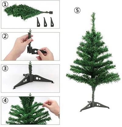 SMEZON Cedar 122 cm (4.0 ft) Artificial Christmas Tree