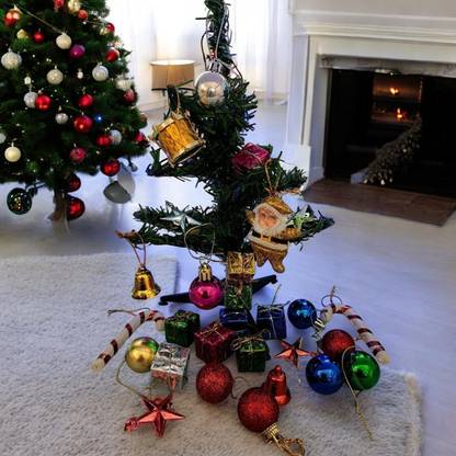 KHUSHA CREATIONS Fir 30.48 cm (1.0 ft) Artificial Christmas Tree