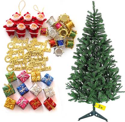 TIED RIBBONS Fir 91.44 cm (3.0 ft) Artificial Christmas Tree