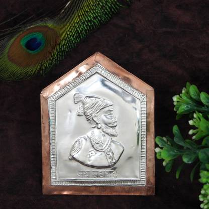 Nakoda Store Chhatrapati shivaji maharaj (Maharashtrian Tak) 10gm Pure Silver Silver Yantra