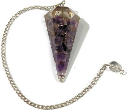 REIKI CRYSTAL PRODUCTS Amethyst Dowser Pendulum Orgone Dowser Crystal Dowser Crystal Pendulum Dowsing Stone Dowser Pendulum Crystal Pendulum for Healing Crystal Yantra
