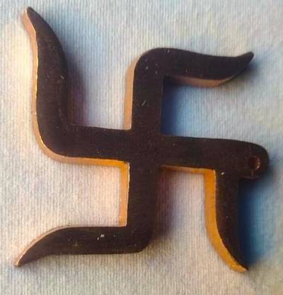ARUM HANDICRAFT 2.5" Swastik Vastu Dosh Nivaran Remedies Copper Yantra