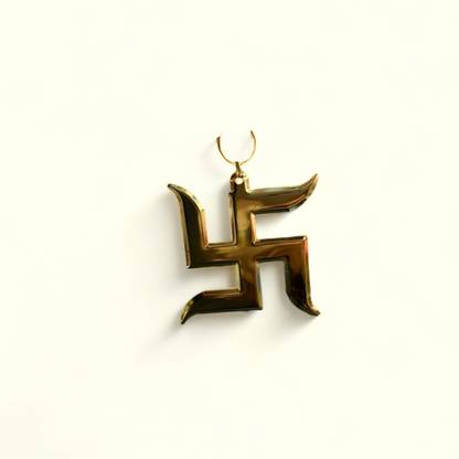 Agarwalsons Premium Swastik Gold Plated | Vastu | Fengshui | Goodluck, Auspicious, Religious symbols Decorative Showpiece  -  5 cm