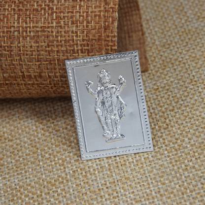 Nakoda Store Vishnu Pratima (1gm) Pure Silver Silver Yantra