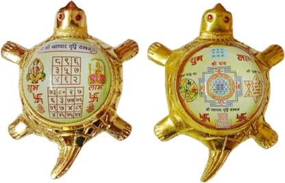 Balaji Traders Balaji Traders - Vyapar vridhi yantra/ Subh Labh Yantra Tortoise Aluminium, Glass Yantra