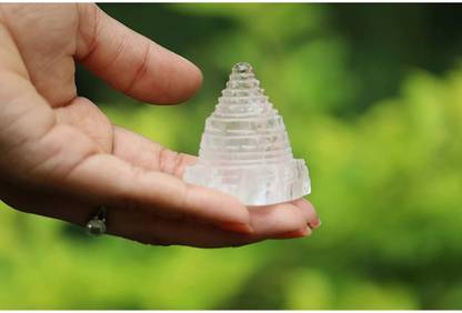 BUY N RELAX Shree/Shri Yantra (Sphatik)for Diwali Pooja , Wealth, Prosperity and Success Crystal Yantra