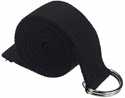 GSI Yoga Belt for Men- Women with Adjustable D-Ring Cotton Yoga Strap