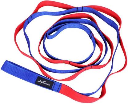 Signamio 12 loop Yoga Belt Extra Safe Adjustable, Durable Delicate Texture Fitness -Yoga Cotton Yoga Strap