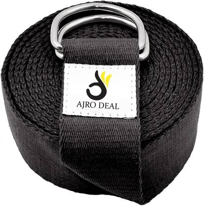AJRO DEAL Yoga Strap Stretching Belt | D-Ring Buckle Strap For Stretching, Yoga & Pilates Polyester, Cotton Yoga Strap