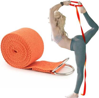 DreamPalace Yoga Stretch Belt / Strap Best for Daily Stretching, Yoga, Physical Therapy Cotton Yoga Strap