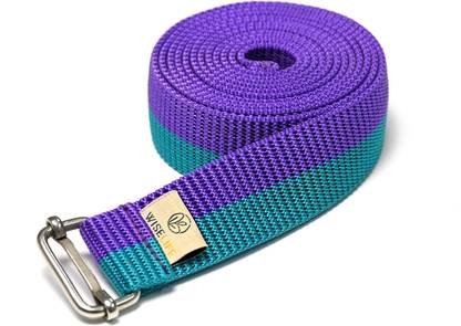 Wiselife Yoga Stretch Belt/Strap|Best for Daily Stretching, Physical Therapy, Fitness Cotton Yoga Strap