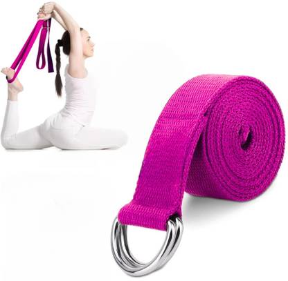 GJSHOP Cotton Yoga Strap for Stretching & Exercise Yoga Belt for Women Strap Support Cotton Yoga Strap