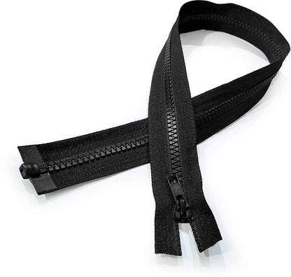 The Crown Enterprises 30 inch Separating Zipper For Coats, Jacket | Black Nylon Invisible Zipper