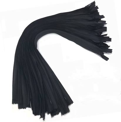 Togline 43 cm Long Size black Color Nylon Invisible Zipper Closed End DIY Sewing Craft Black Nylon Invisible Zipper