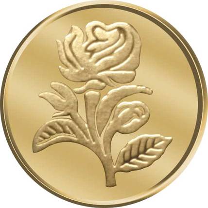 PC Jeweller Floral Pattern 24 (995) K 5 g Gold Coin